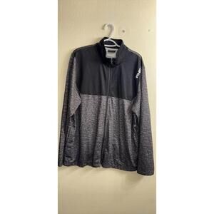 AND1 Track Jacket Black Gray Full Zip
